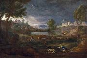Nicolas Poussin, Landschaft mit Pyramos und Thisbe